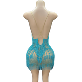 Fringe Rhinestone Dress