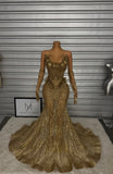 Prom Dress 42 in gold