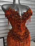 Prom Dress 21 in Orange