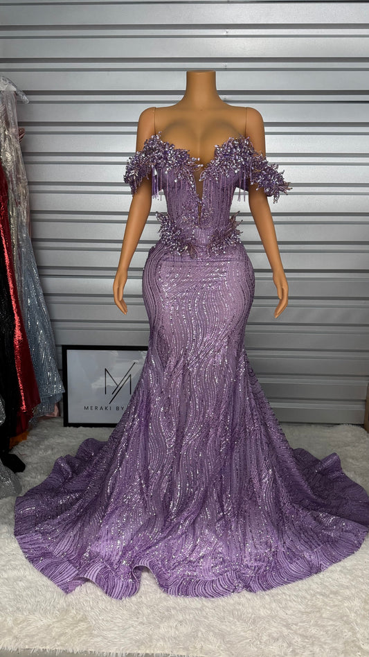 Prom Dress 50 in Lavender in Stock