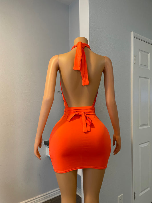 Orange dress