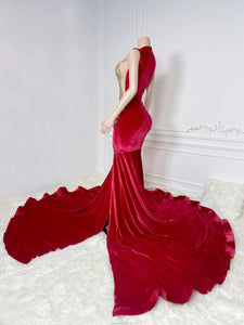 Sexy red prom dress