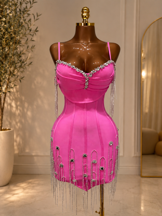 Pink bandage Dress