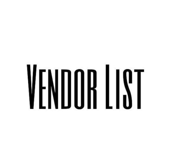 VENDOR LIST | Rhinestone Dresses