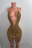 Sexy rhinestone dress